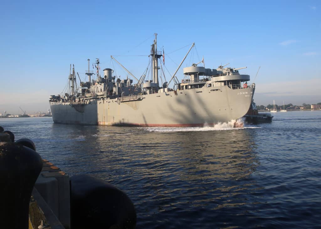 Liberty Ship SS John W. Brown docked in downtown Norfolk, Virginia